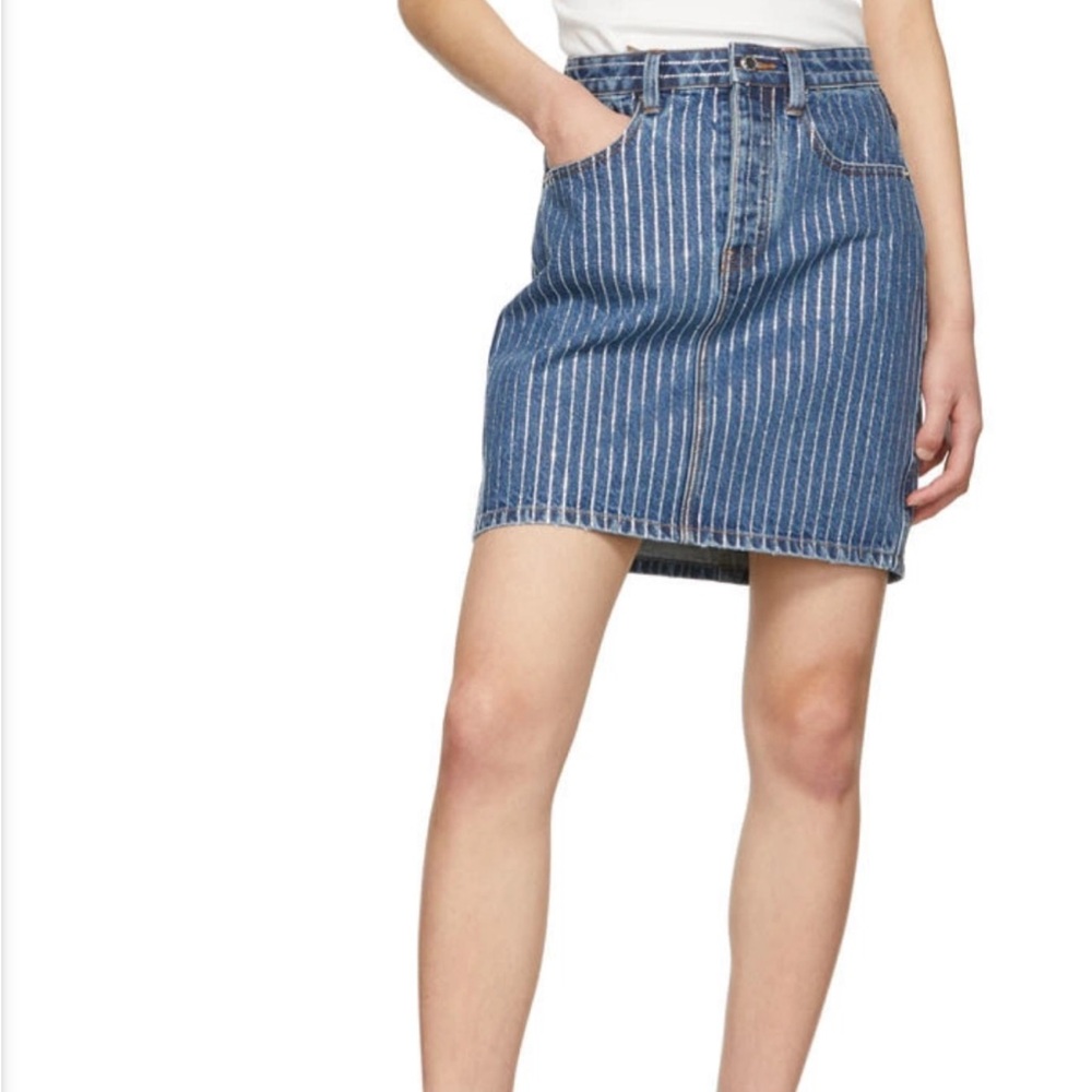 Alexander Wang Blue Mini Pencil Skirt